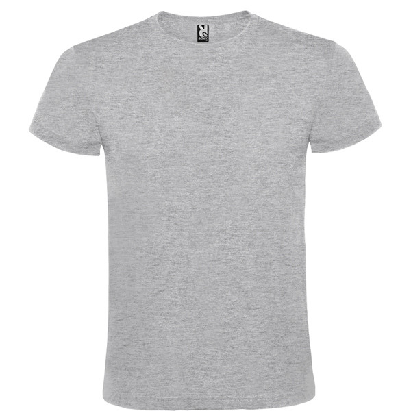 T-Shirt de Algodão Cor - Cinzento 