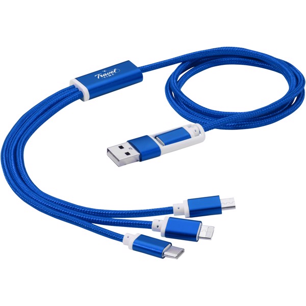 Câble de charge 5-en-1 Versatile - Bleu royal