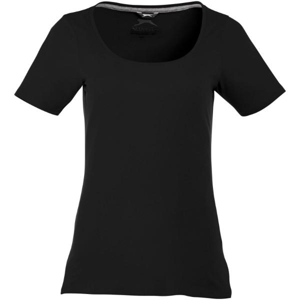 Bosey short sleeve women's scoop neck t-shirt - Solid Black / XXL