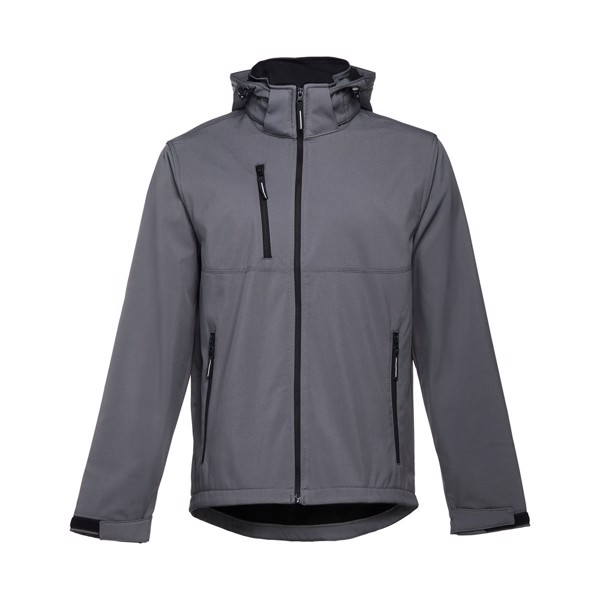 THC ZAGREB. Veste softshell pour homme en polyester et élasthanne - Gris / S