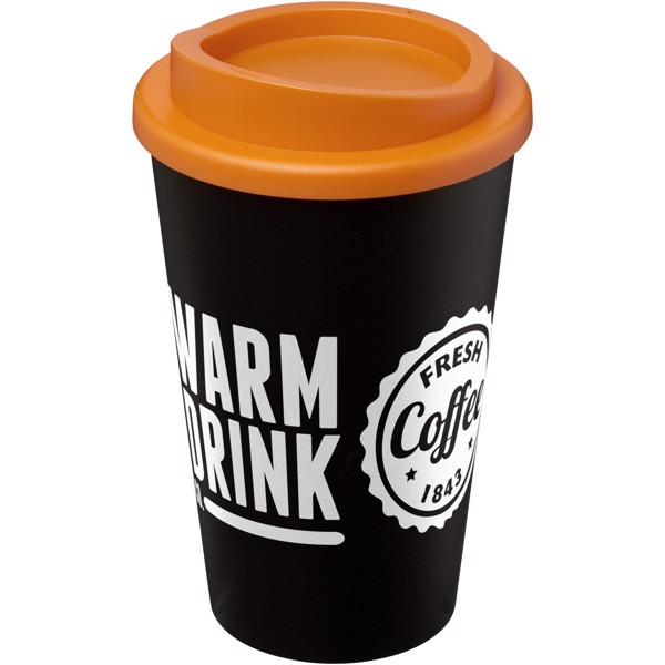 Bicchiere termico da 350 ml Americano® - Arancione / Nero
