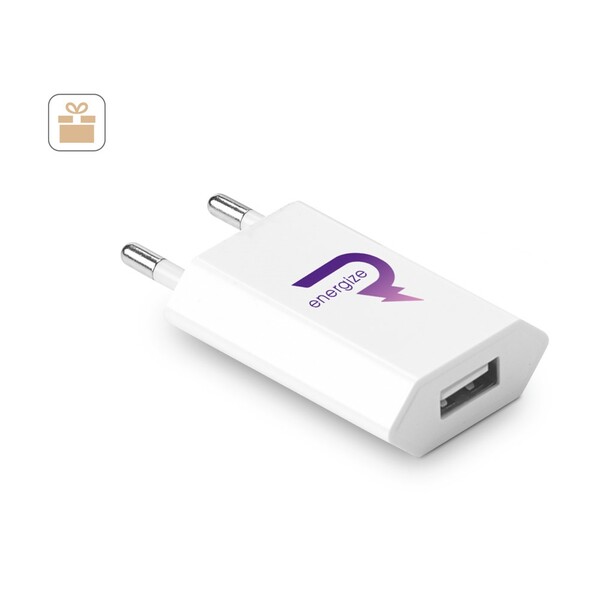 WOESE. Adapter USB-A 5W od recikliranog ABS-a (100% rABS)