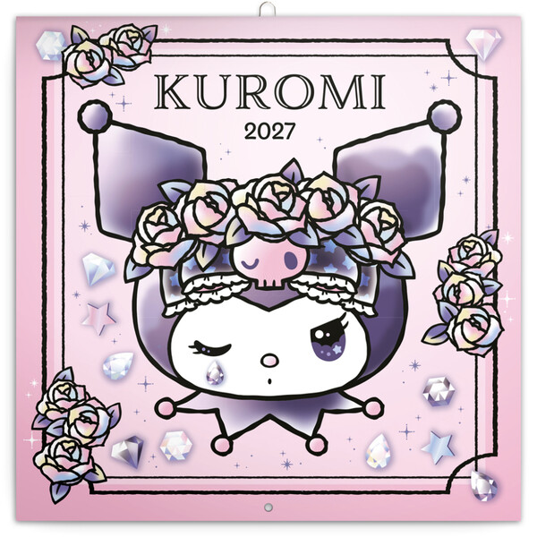 Notique Poznámkový Kalendář Kuromi 2027, 30 x 30 cm - Východní