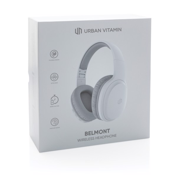 Brezžične slušalke Urban Vitamin Belmont, 35 ur predvajanja - Bela