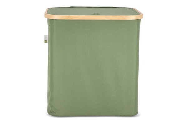 InSideOut folding basket with lid Sogne 40.5 x 33 x 42cm rPET - Olive Green