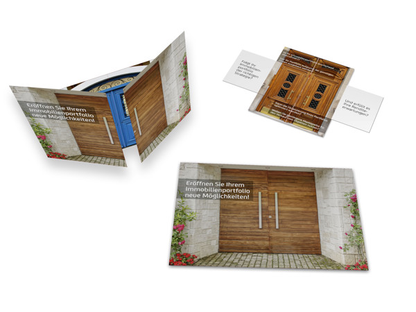 LogoLoop a folding card of various dimensions - custom made
