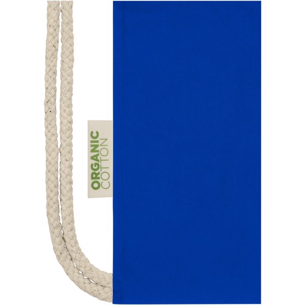 Orissa 100 g/m² Sac à dos en coton biologique avec cordon 5L - Bleu royal