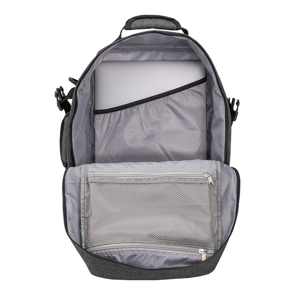900D Melange Polyester Pc (15") σακίδιο πλάτης/τσάντα. - Grey