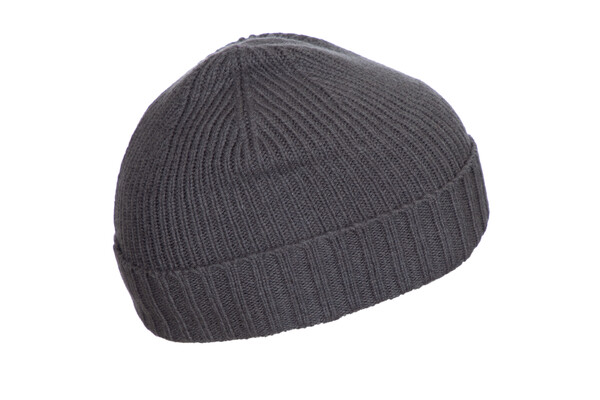 9086 Ribknitted Hat STONE GREY ONE SIZE