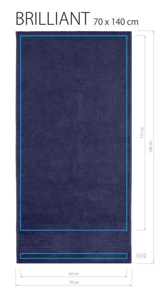 Bath Towel BRILLIANT(600) 70x140 - White