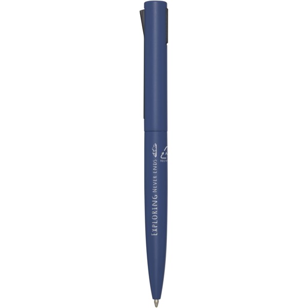 Stylo bille en aluminium recyclé Juana (encre noire) - Bleu océan