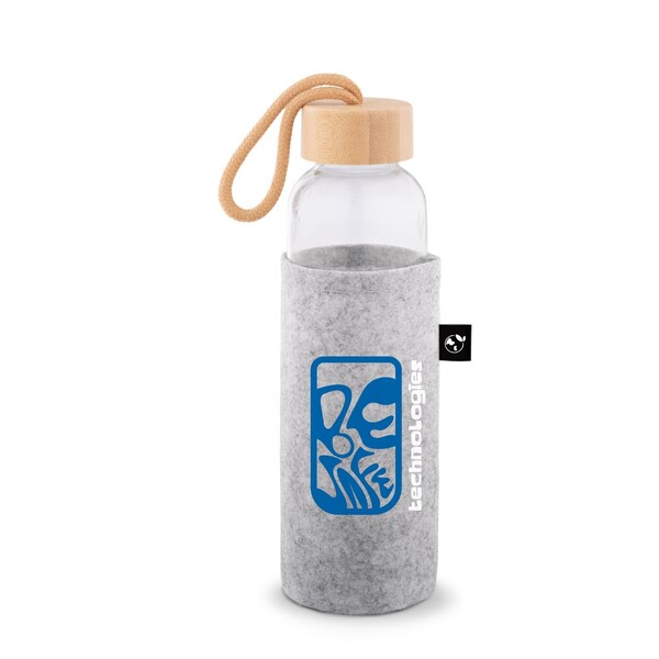 STOREY. Pouzdro z recyklované plsti (100% rPET), ideální na láhve - Světle Šedá
