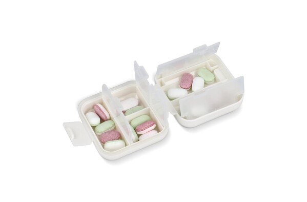 Compact Pill Box - White