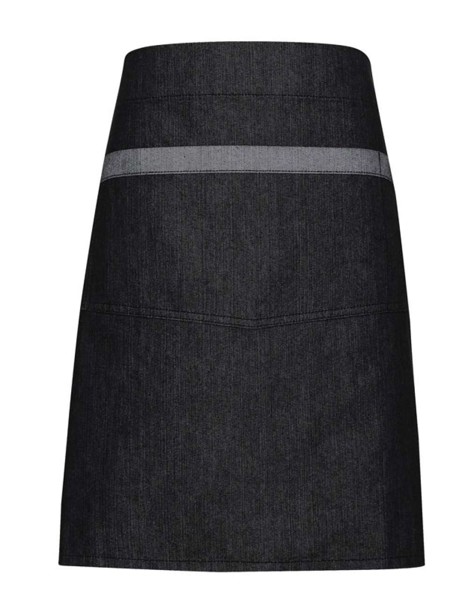 Domain' kontrastna traper pregača do struka - Black Denim