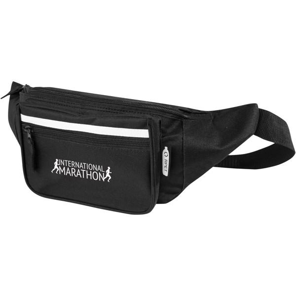 Journey GRS RPET waist bag - Solid Black