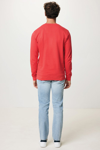 Sweater à col rond en coton recyclé Iqoniq Zion - Luscious Red / L