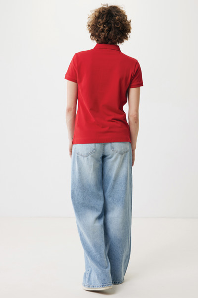IQONIQ Yosemite Damen Piqué-Poloshirt aus rec. Baumwolle - Rot / XL