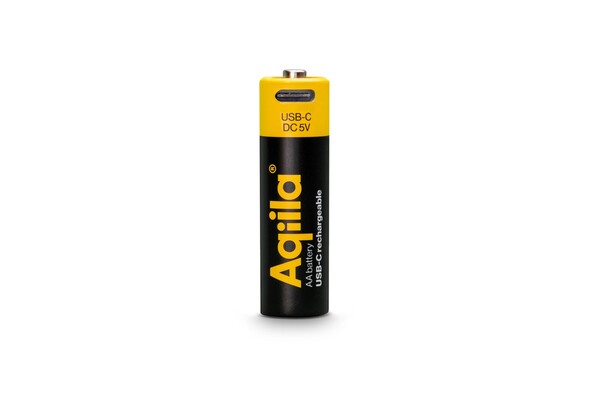 Aqiila Rechargeable USB-C Batteries AA 2000mAh 4-pack