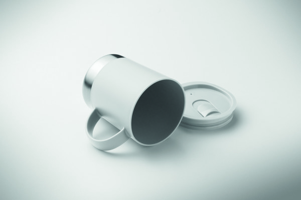 Single wall mug 300ml Beaker - White