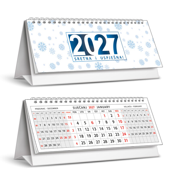 Stolni kalendar – čestitka (šator)