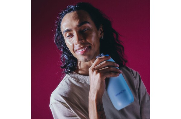 Waterdrop All-Purpose Thermo. Bottle with Drinking Spout Cap 600ml - Grey - Blue