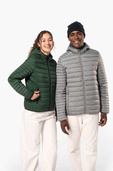Men's Lightweight Hooded Padded Jacket - Light Royal Blue / XL