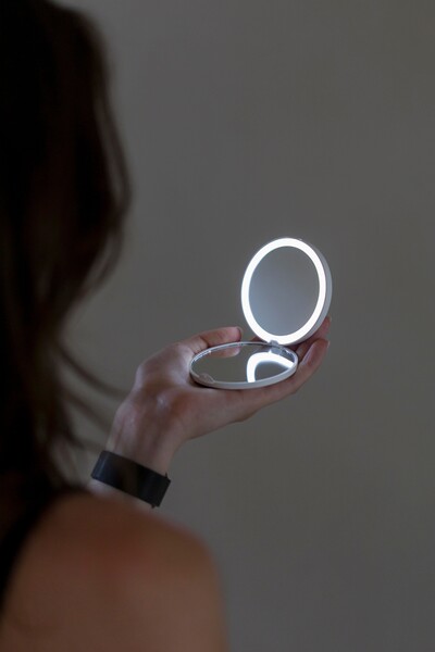 Pocket mirror Mirlo | Recycled - white