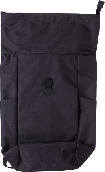 Polyester (600D) rolltop backpack Oberon - Black