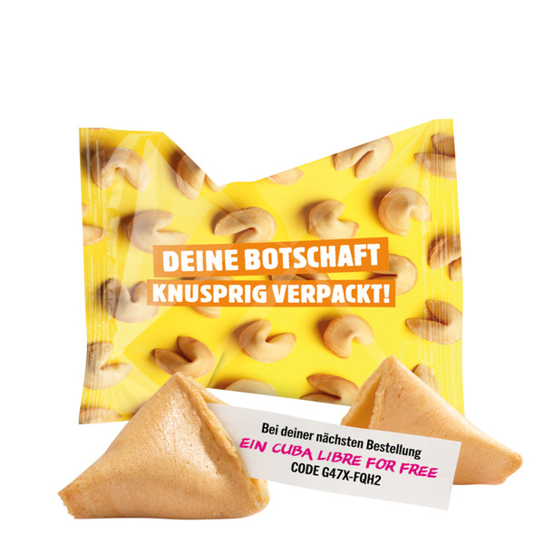 Fortune cookie, foil transparent | Foil: transparent
