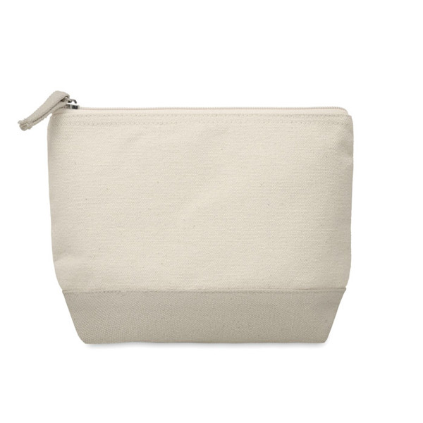 Bicolour cotton cosmetic bag Kleuren Grey