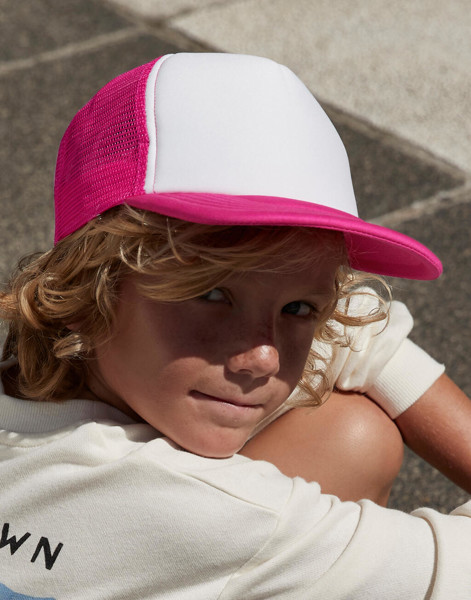Cappellino Junior Vintage Snapback Trucker - Sky Blue / White / ONE SIZE