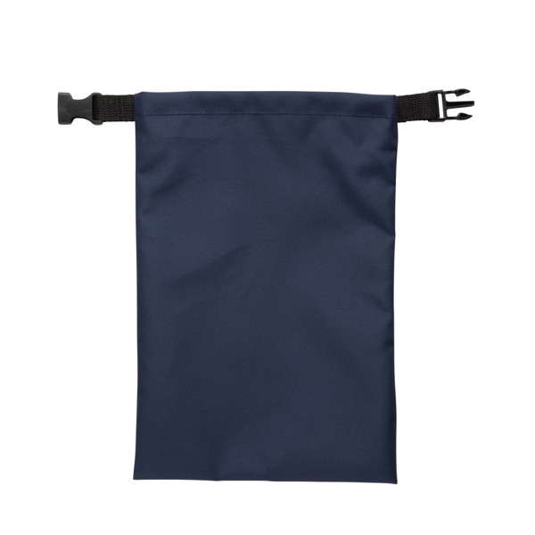 Sac à lunch pliable 30x20cm en rPET AWARE™ Snackstrap - Bleu Marine