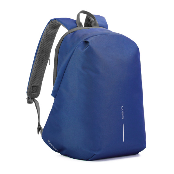 Bobby Soft, anti-theft backpack - Royal Blue / Grey