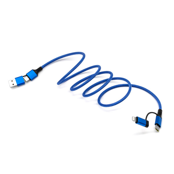 Magnetický rychlonabíjecí datový kabel 4v1 UC063 - SILVER