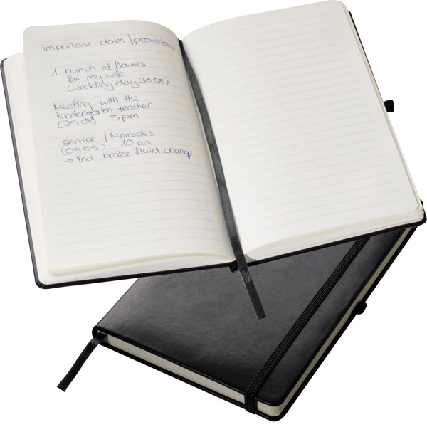 Black A5 notebook SCARLETT - Black