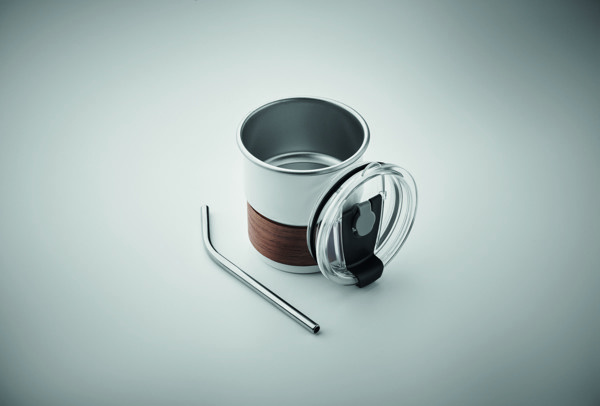 Single wall tumbler 260 ml Mate - White