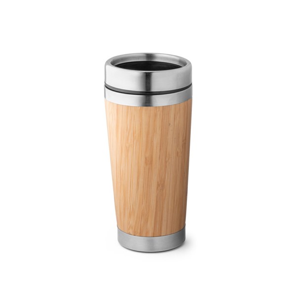 PS - PIETRO. Bamboo and stainless steel travel cup 500 mL