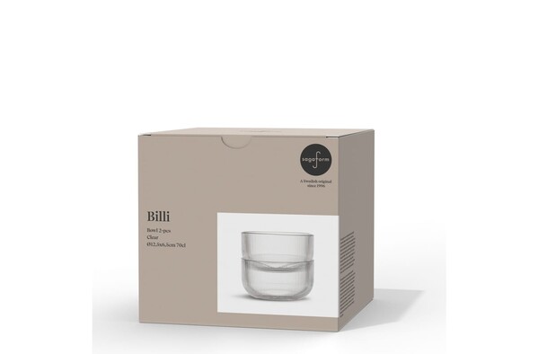 Billi bol, set de 2 - Transparent