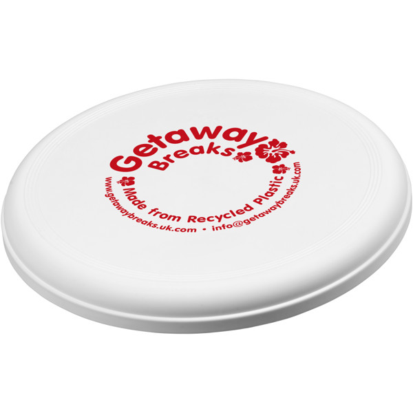 Orbit recycled plastic frisbee - White