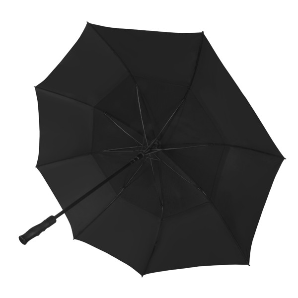 FALCONE - Parapluie tempte - Automatique - Impermable au vent -  130 cm - Noir