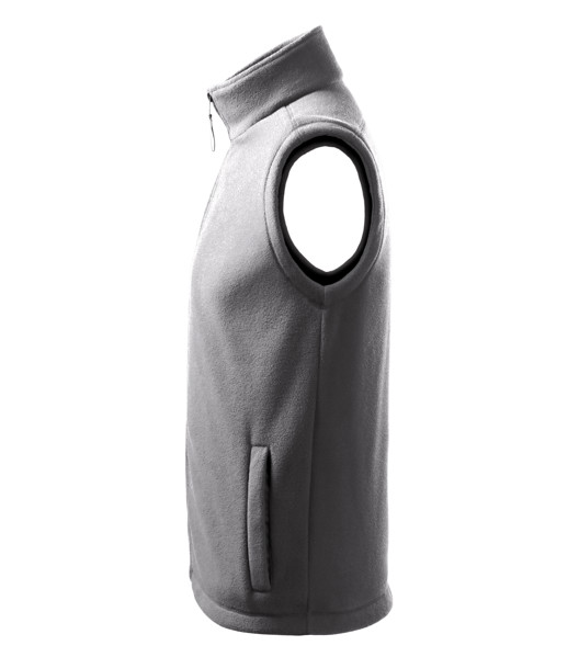 Fleece Vesta Unisex Rimeck® Next - Ocelově Šedá / M