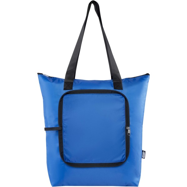 Borsa termica pieghevole da 15 litri in PET riciclato EcoFold - Blu royal