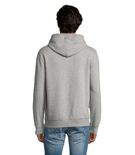 SPENCER FELPA CON CAPPUCCIO - Grigio Melange 2L