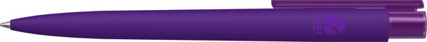 RECYCLED PET PEN PRO K transparent GUM - violet foncé