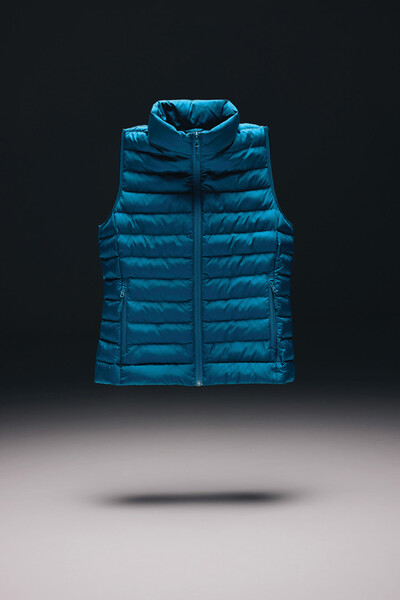 Pánská vesta IQONIQ Meru z recykl. polyesteru - Dark Teal / XL