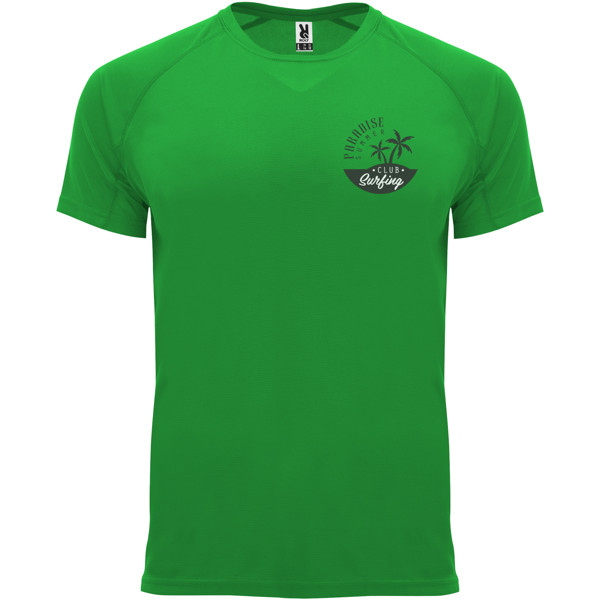 T-shirt Bahrain en maille piquée à manches courtes pour homme - Vert fougère / S