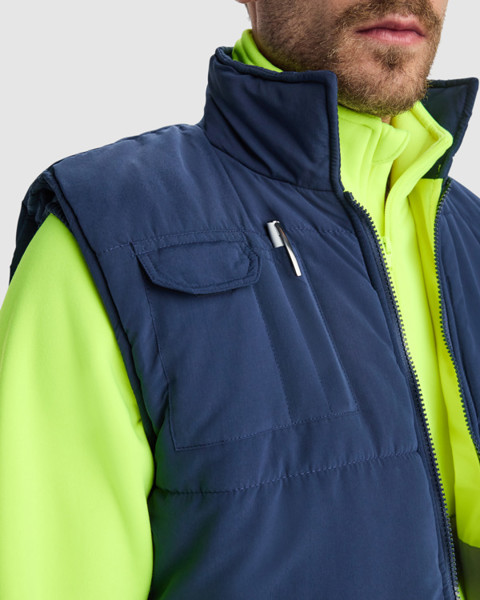 Persei Reversible Vest - MARINO/AMARILLO FLUOR / 2XL
