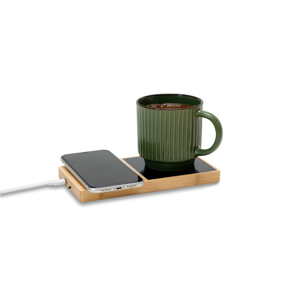 Valais wireless charger with a cup warmer