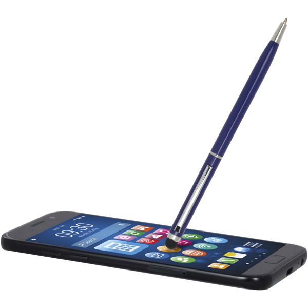 Stylo bille en aluminium Ore avec stylet (encre bleue) - Bleu océan