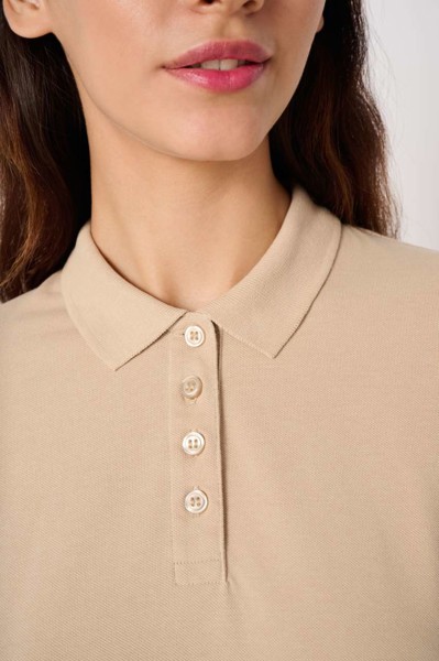 Ladies' Pique Polo Shirt - Ideal White / L